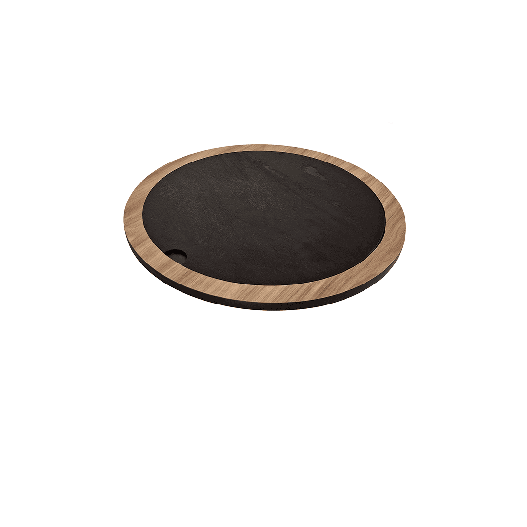 Compact Circular Cheese Platter