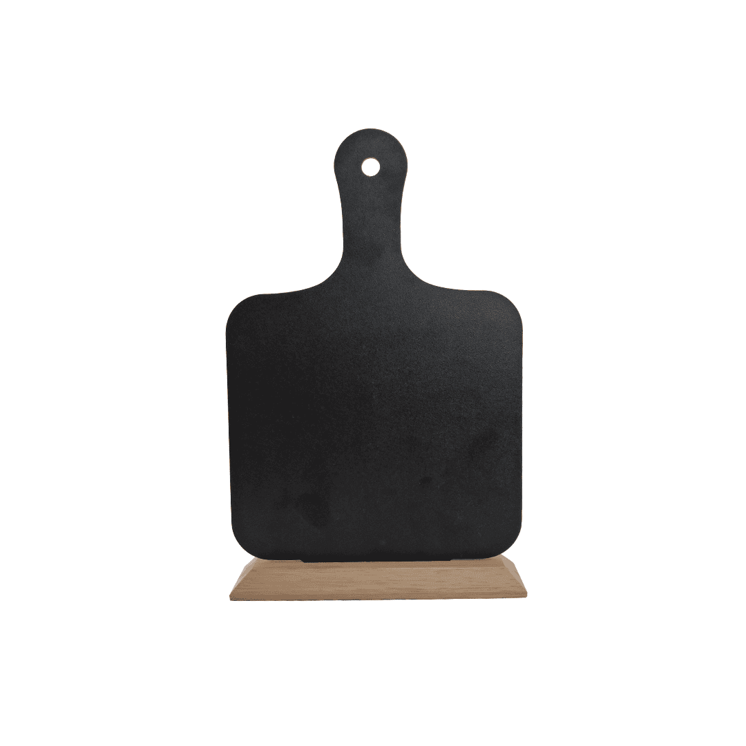 Tabletop Chalkboard Menu Stand - Chef Paddle