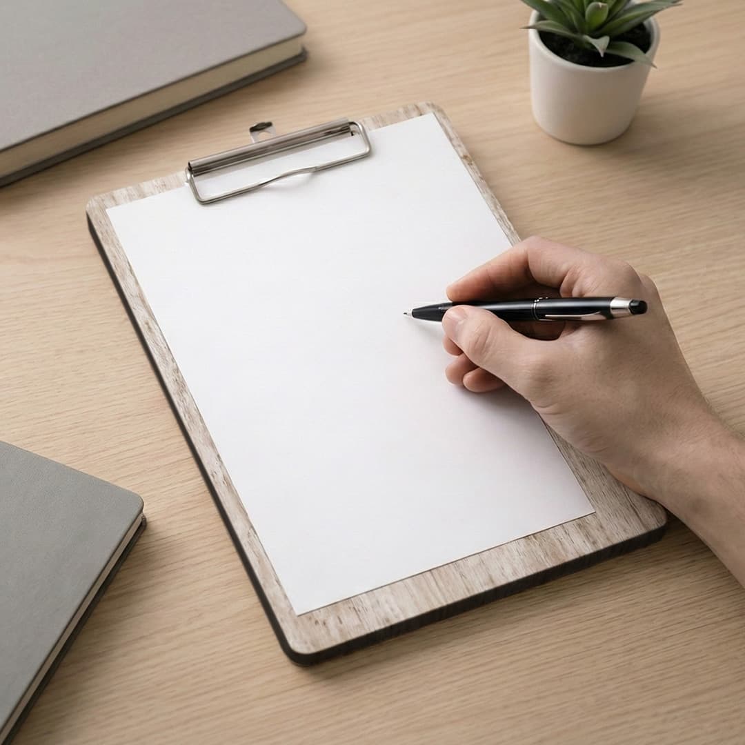 Classic Service Format Clipboard - Potrait