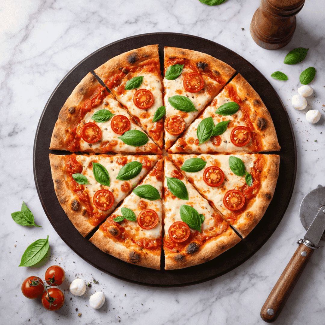 Pizza Platter - Midnight Core Black Circle