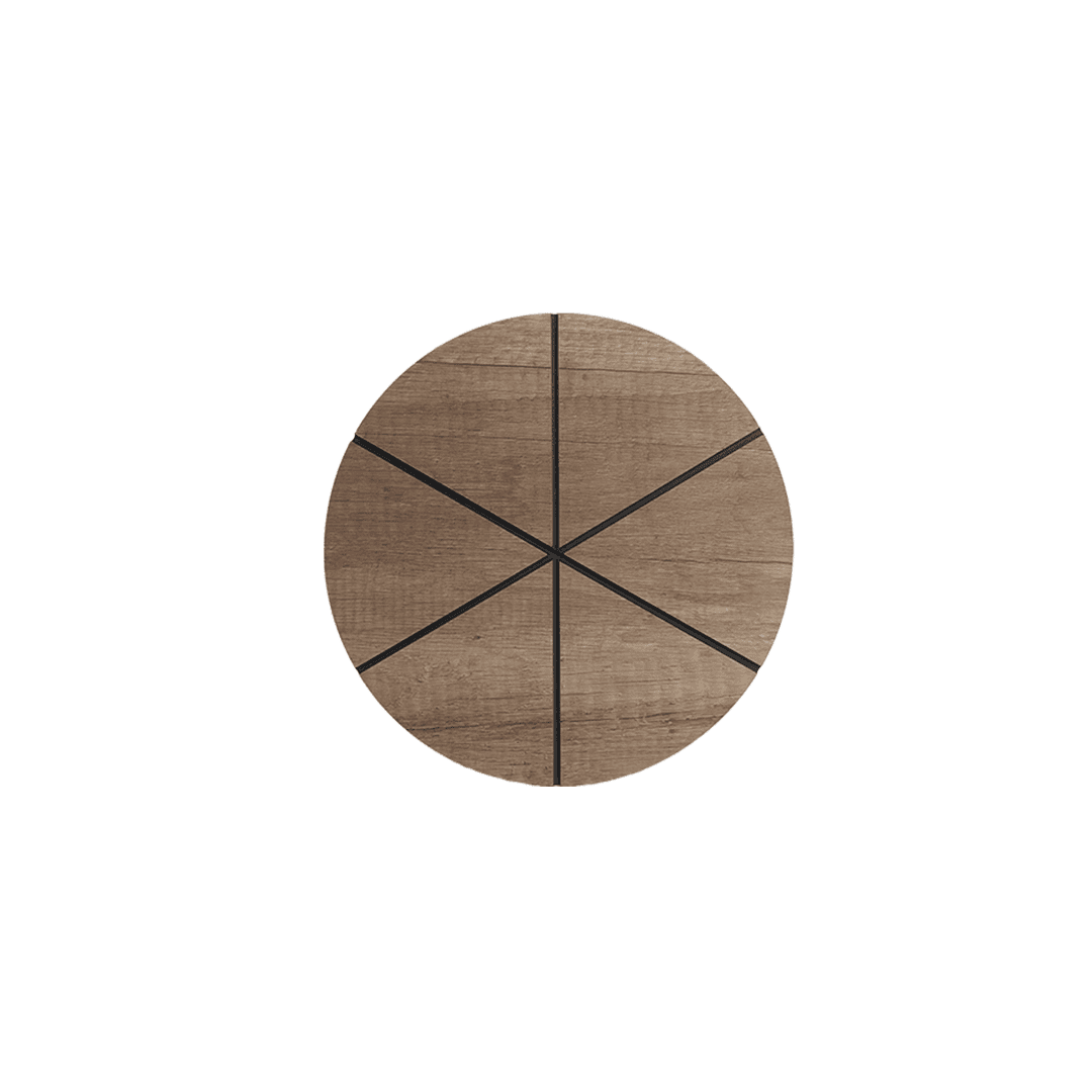 Pizza Platter - Oak Grey Radial
