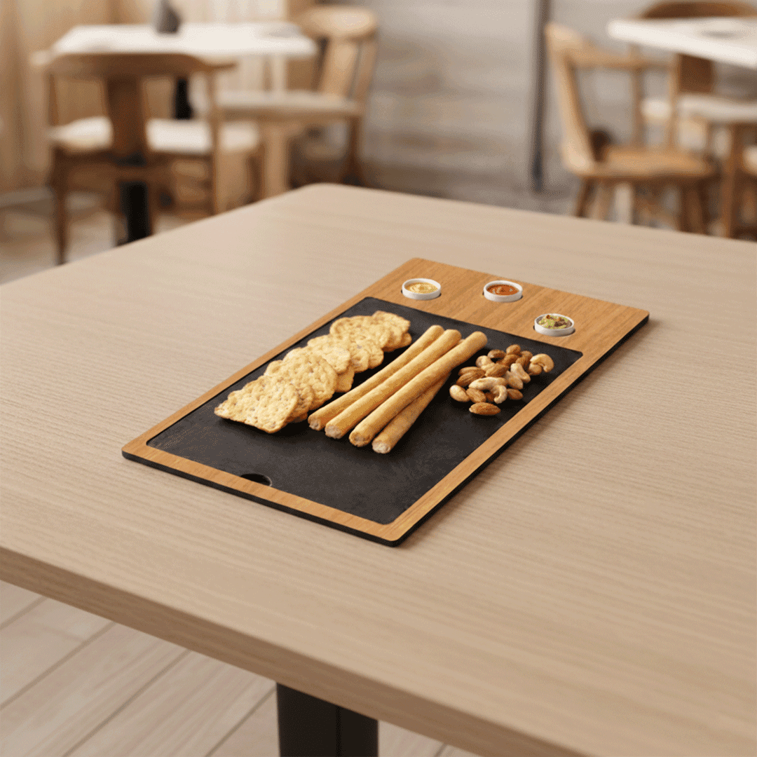 LayerCraft Rectangular Dip & Snack Platter