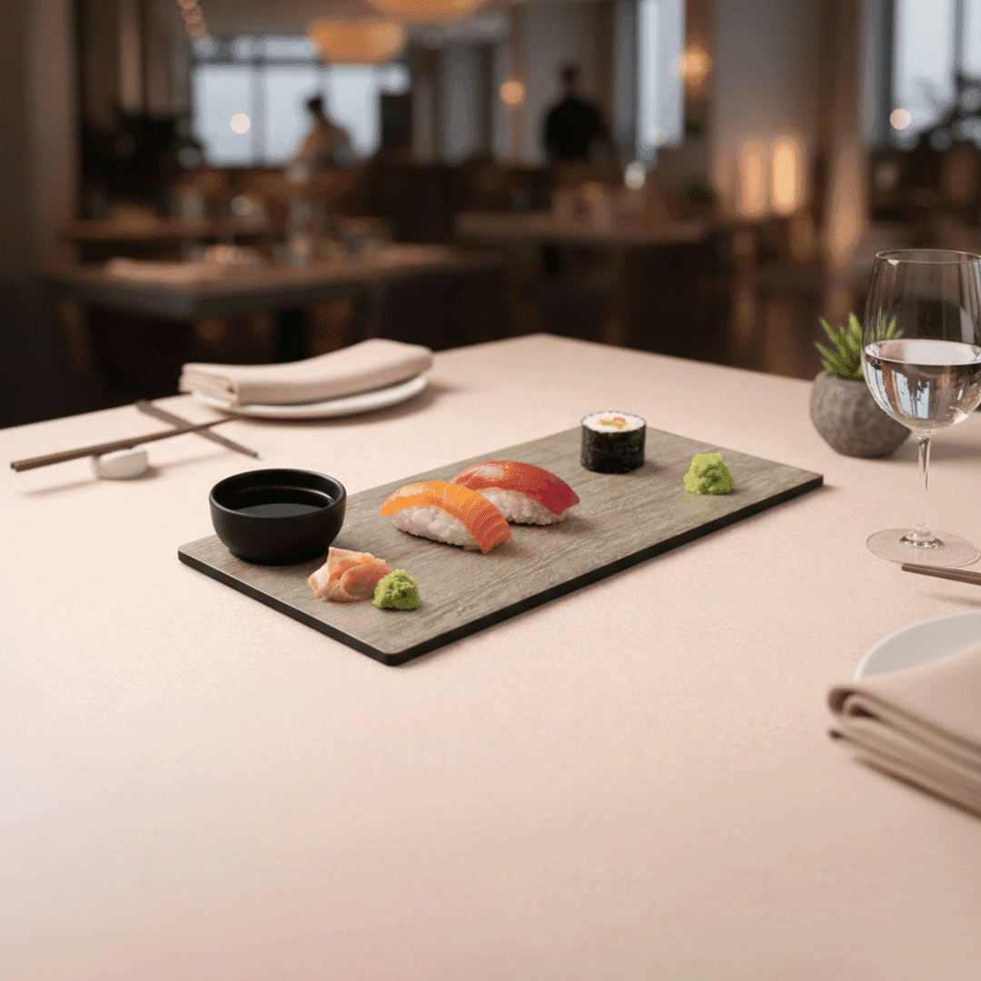 Lamikraft Long Rectangular Radiance Sushi Platter