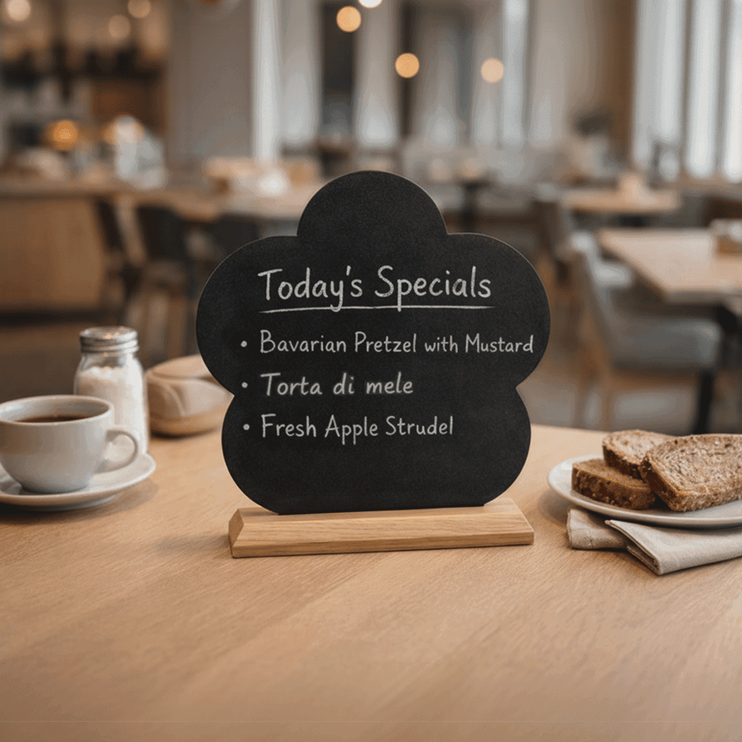Tabletop Chalkboard Menu Stand - Clover Bloom