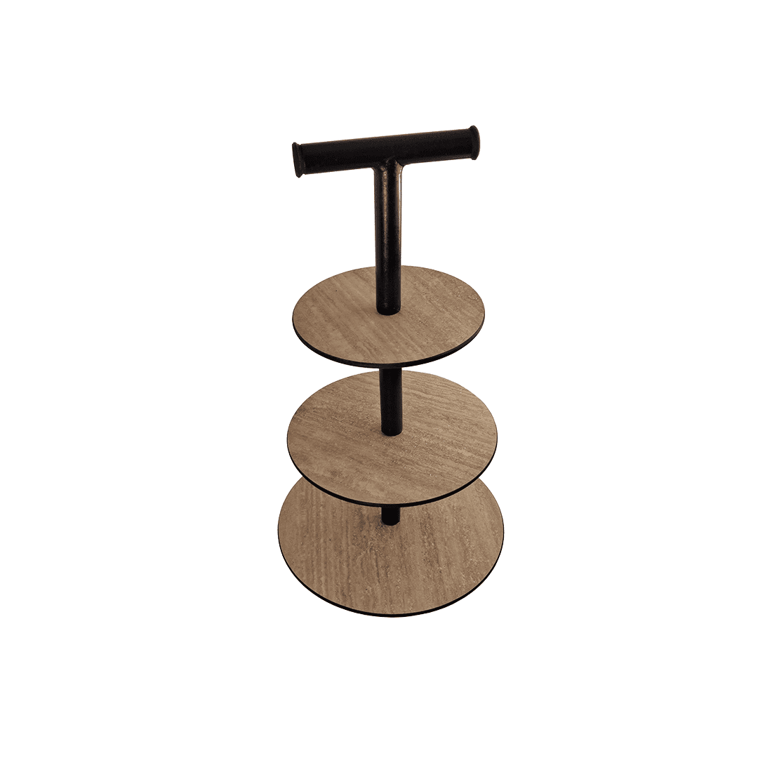 Circular Signature Display Stand - 3-Tier