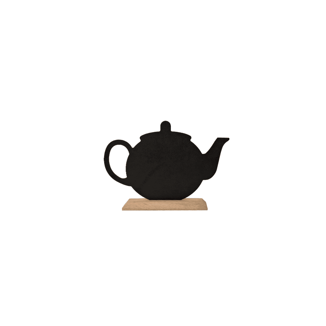 Tabletop Chalkboard Menu Stand - Tea Pot